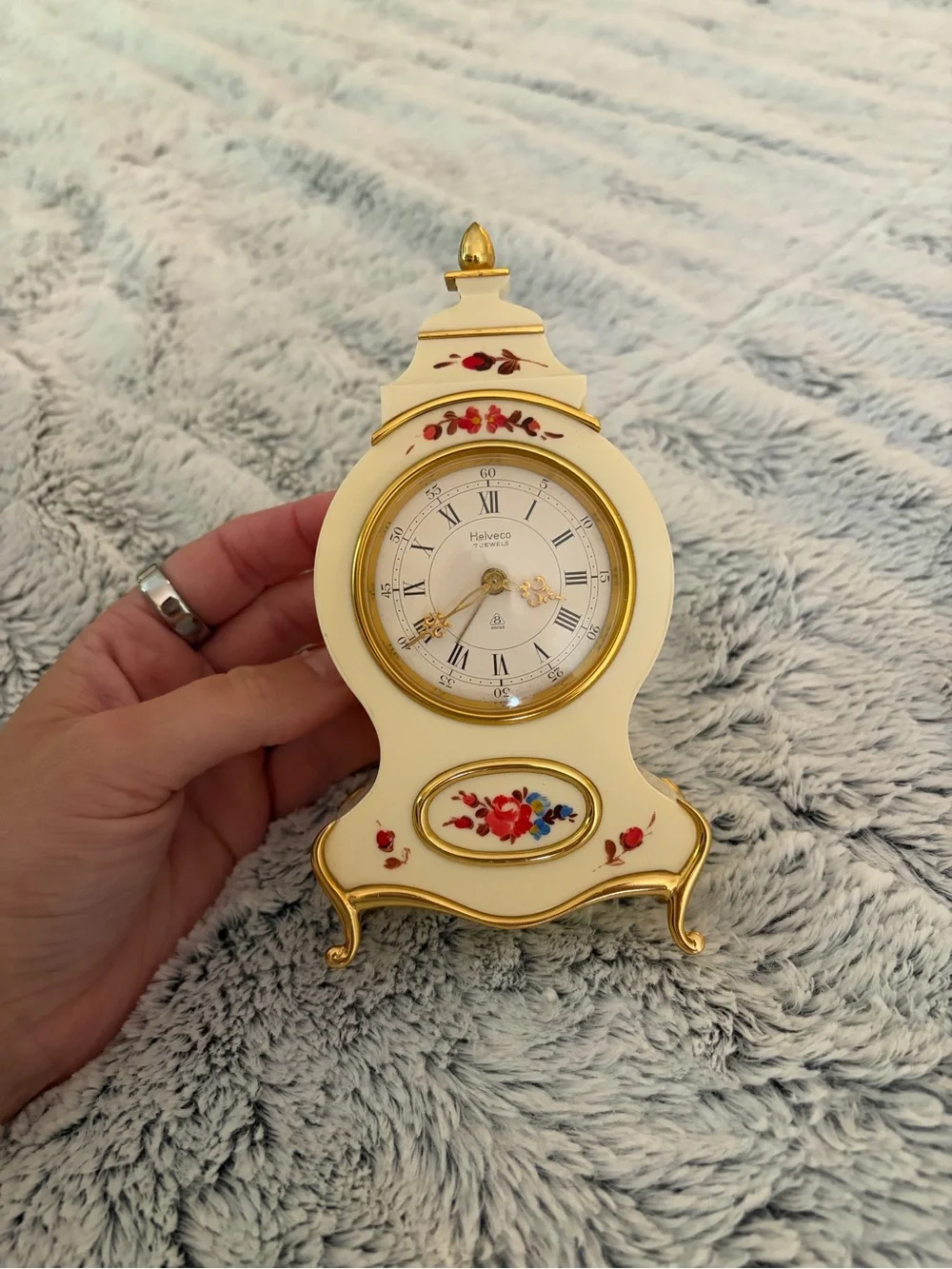vintage Helveco 7 Jewels Swiss-made clock